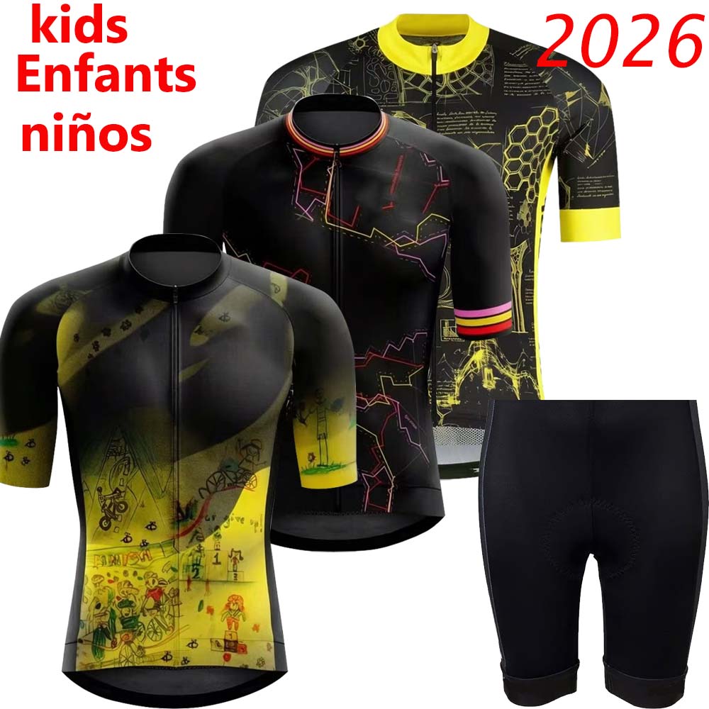 Cycling Gear Kids - Set Jersey Bersepeda Anak-anak Tur Prancis