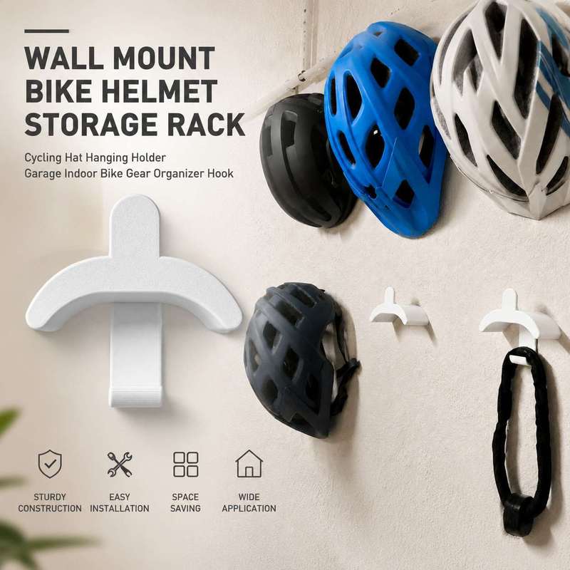 Cycling Gear Wall Storage - Rak Penyimpanan Helm Sepeda Gantung Dinding,