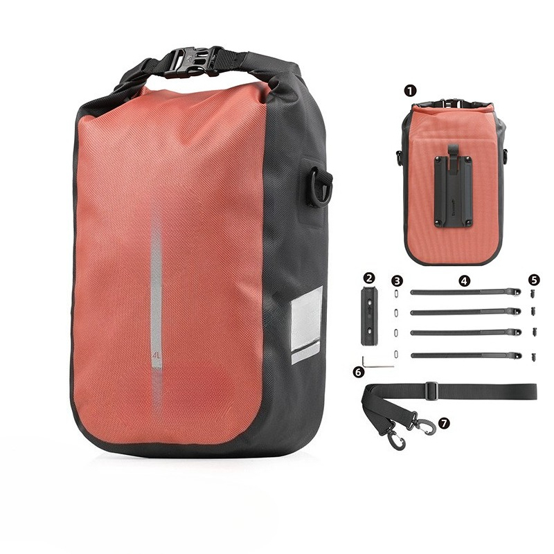 Cycling Hand Gear - Tas sepeda 4L tahan air sepenuhnya