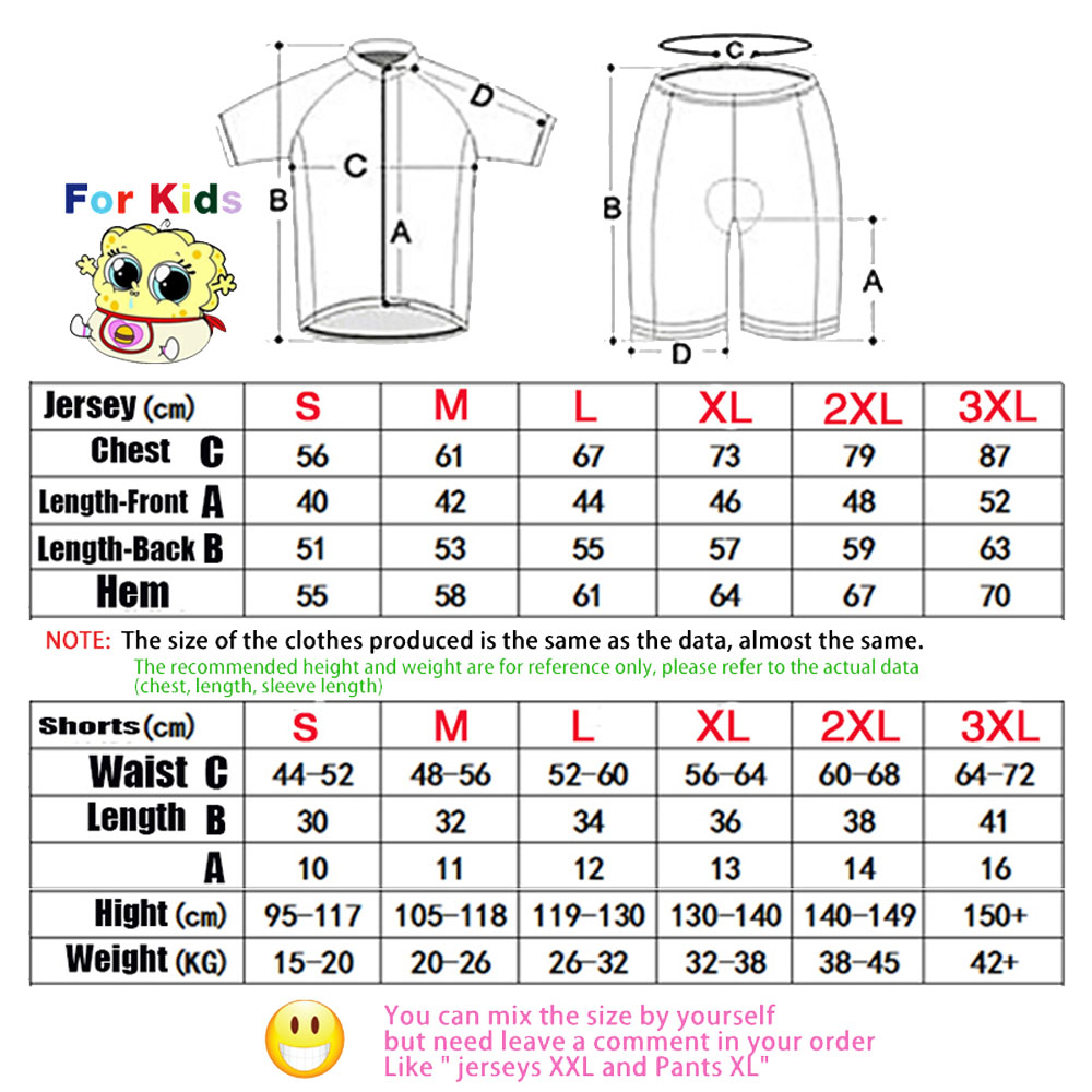 Set Jersey Bersepeda Anak-anak - Cycling Gear Kids ulasan dan harga