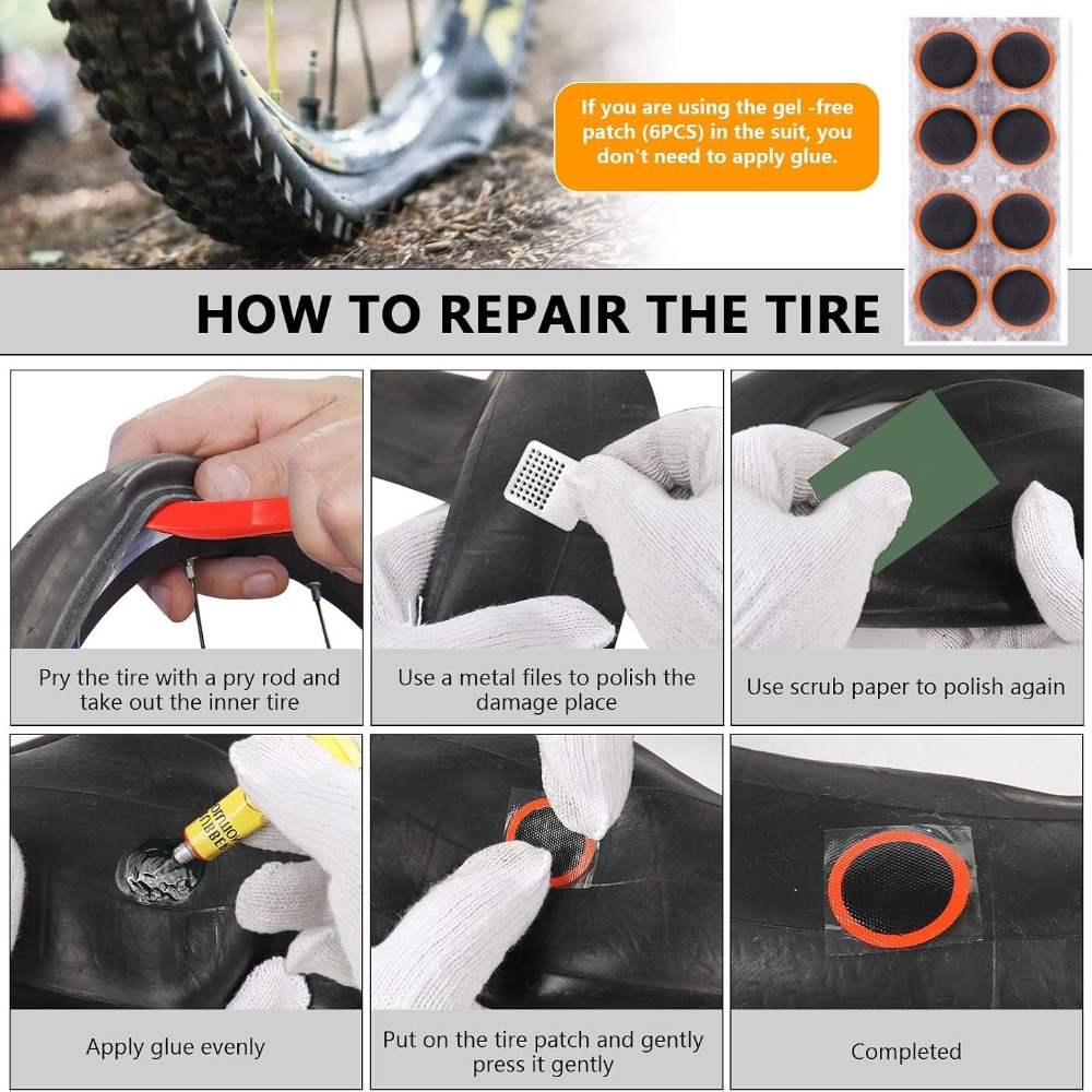 Perlengkapan Perbaikan Ban Sep - Bike Tube Repair Kit ulasan dan harga
