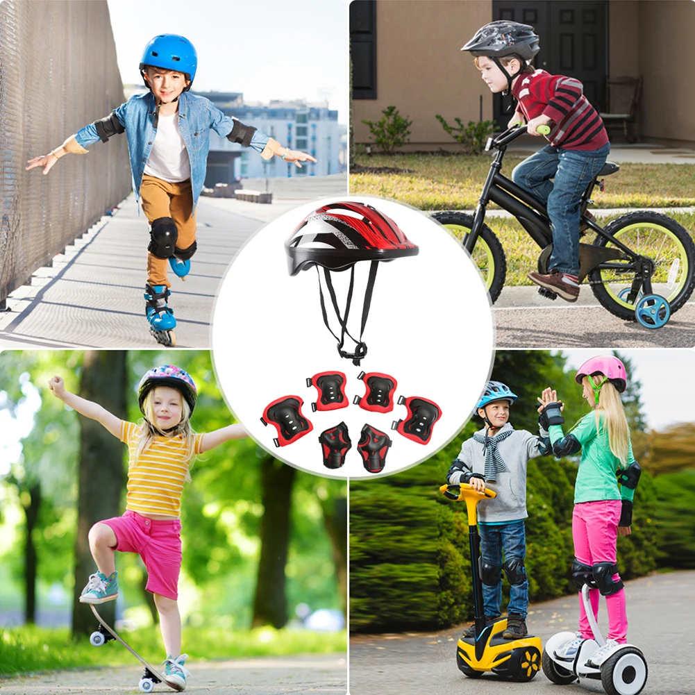 7 Buah Set Perlengkapan Pelind - Cycling Gear Kids ulasan dan harga